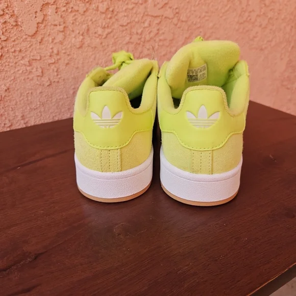 Adidas Originals Campus 00s W Neon Green Suede Leather Sneakers Shoes Size 8.5 - Picture 8 of 15